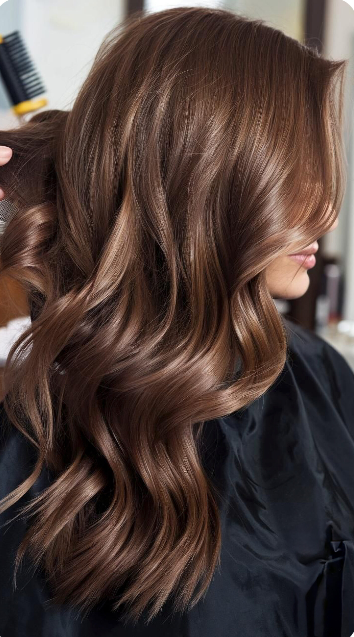 Full hair colour long hair Dubai Elaris