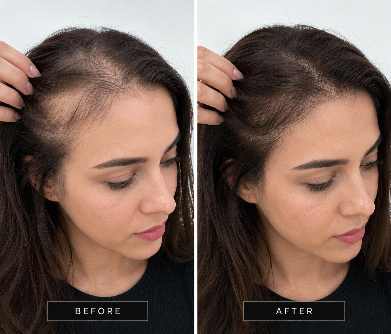 Hair loss treatment result female Dubai