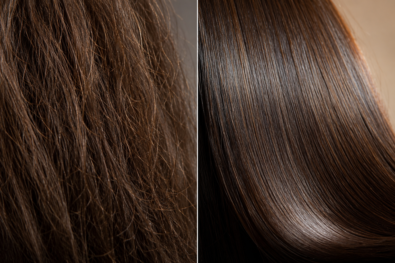 Hair Botox before and after damage repair Elaris Dubai