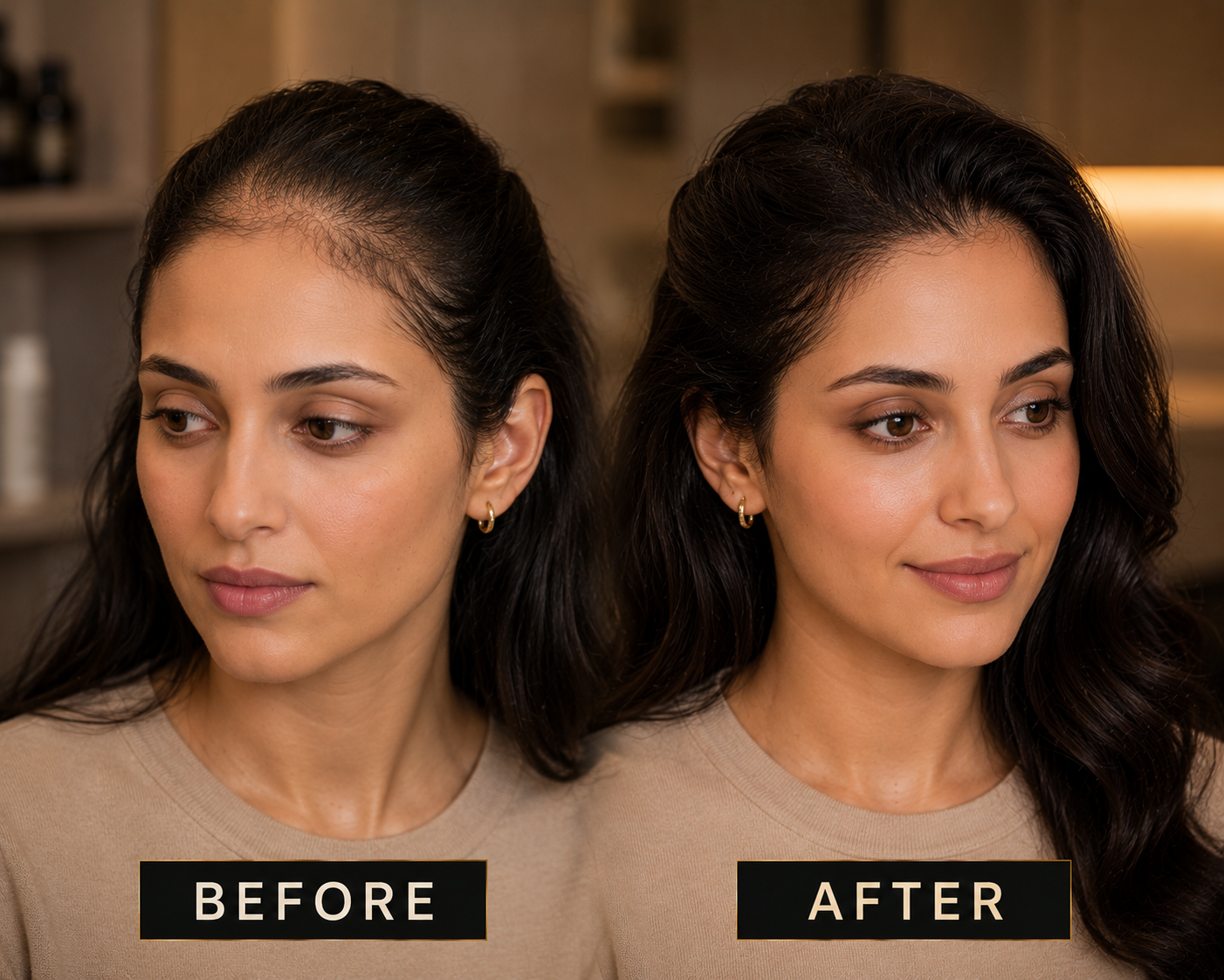 Hair loss before after female Dubai