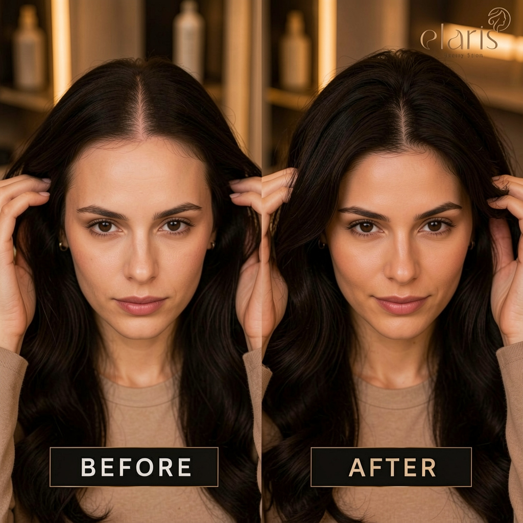 Female hair density result Dubai